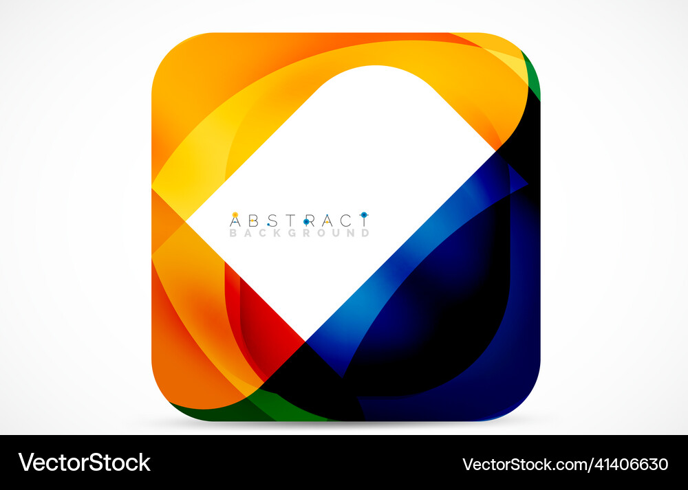 Minimal background abstract square shape Vector Image