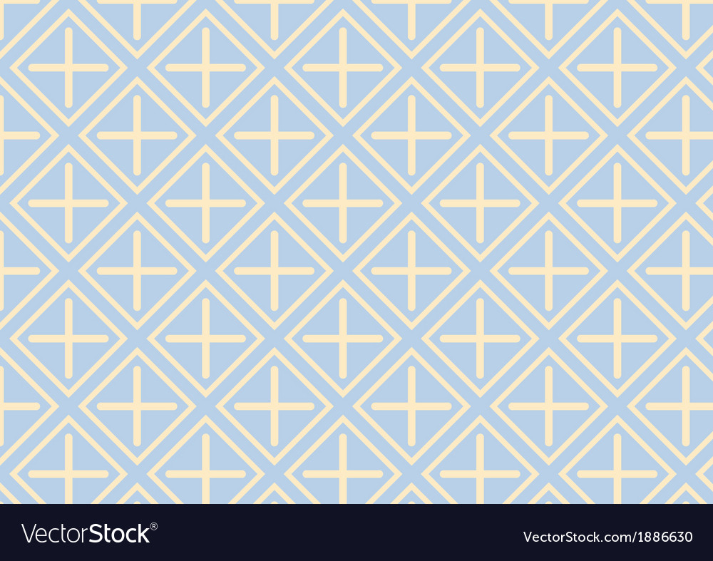 Plus sign and rectangle pattern on pastel color