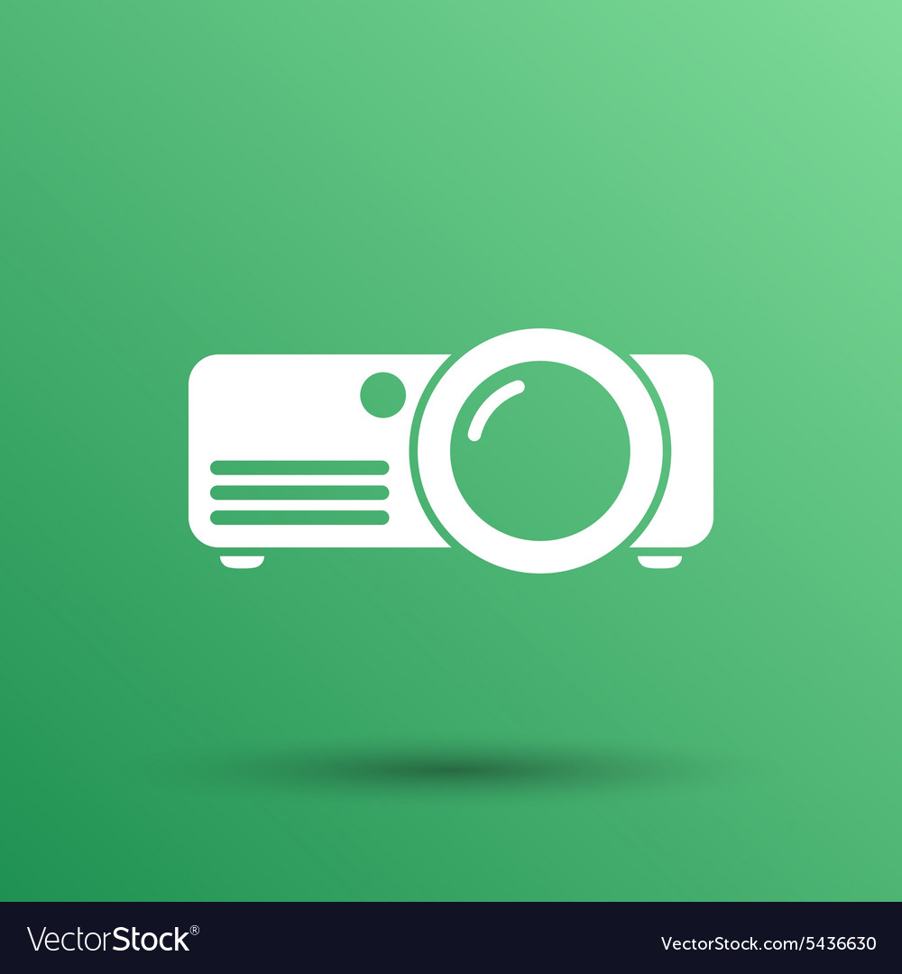 Projector icon rounded squares button