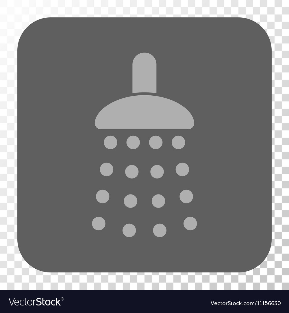 Shower rounded square button