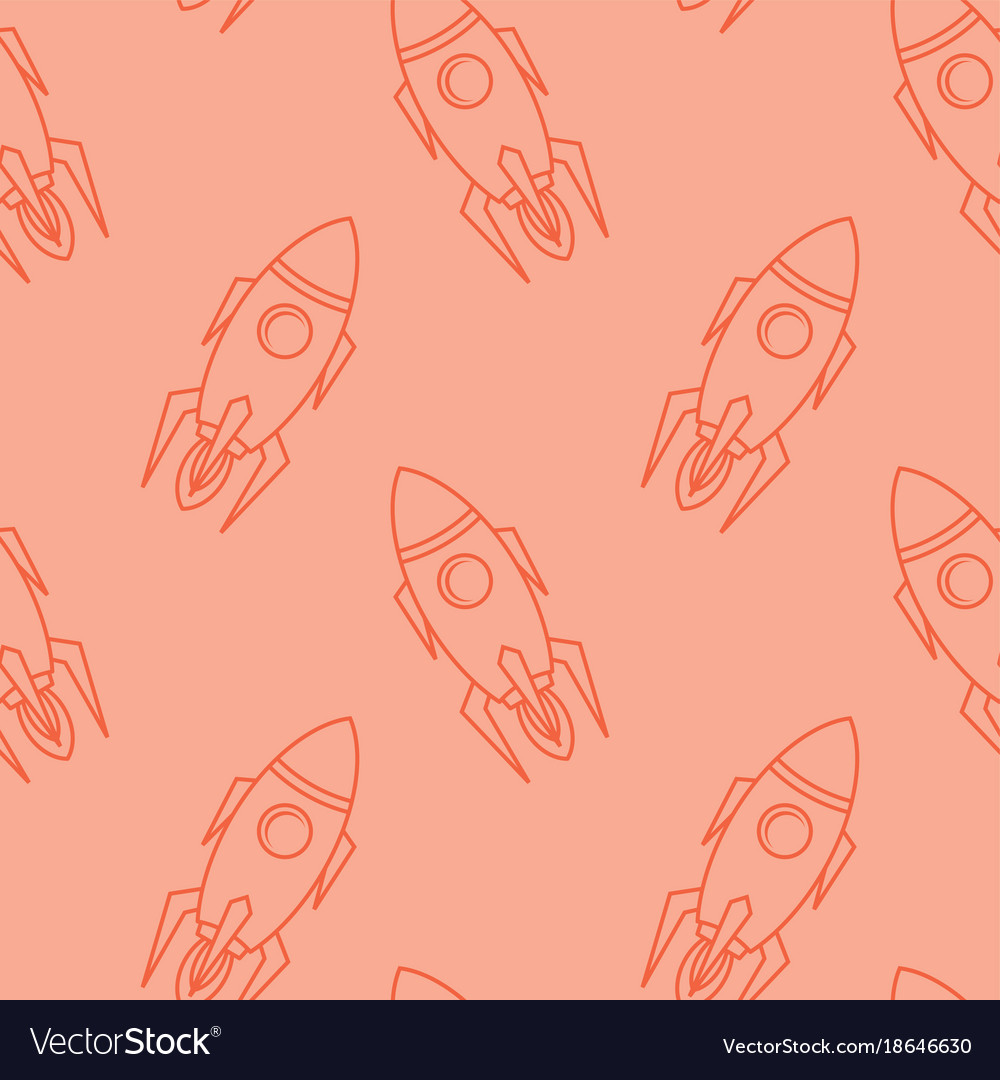 Space ship rocket shuttle cartoon art