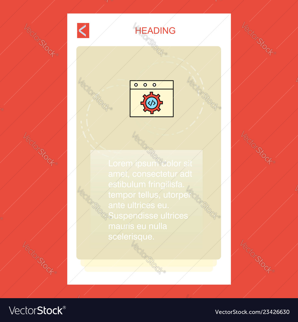 Website programming mobile vertical banner design vector image Website programming mobile vertical banner design