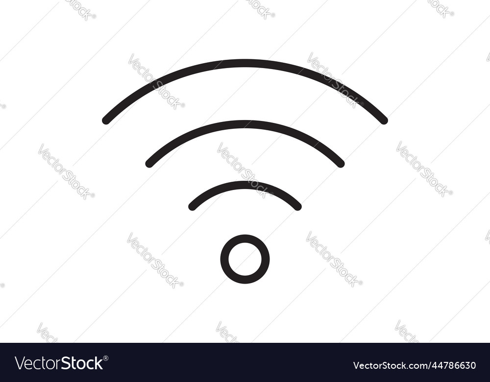 Wi fi symbol signal connection wireless internet Vector Image