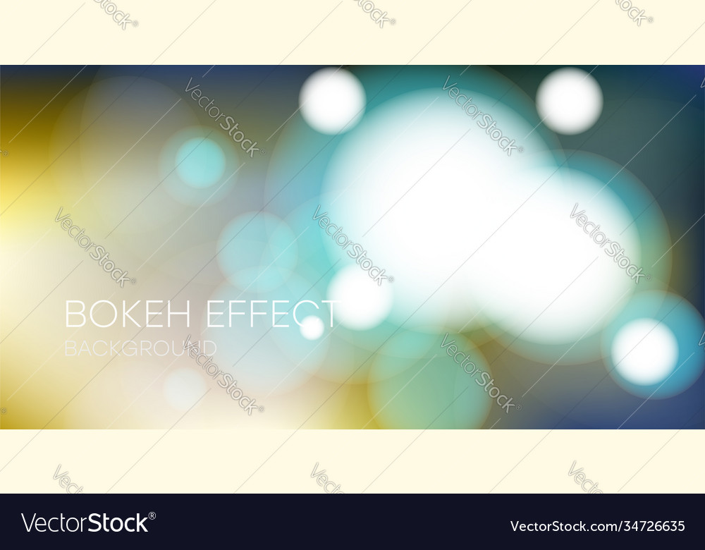 Abstract bokeh lights background blur effect vector image Abstract bokeh lights background blur effect