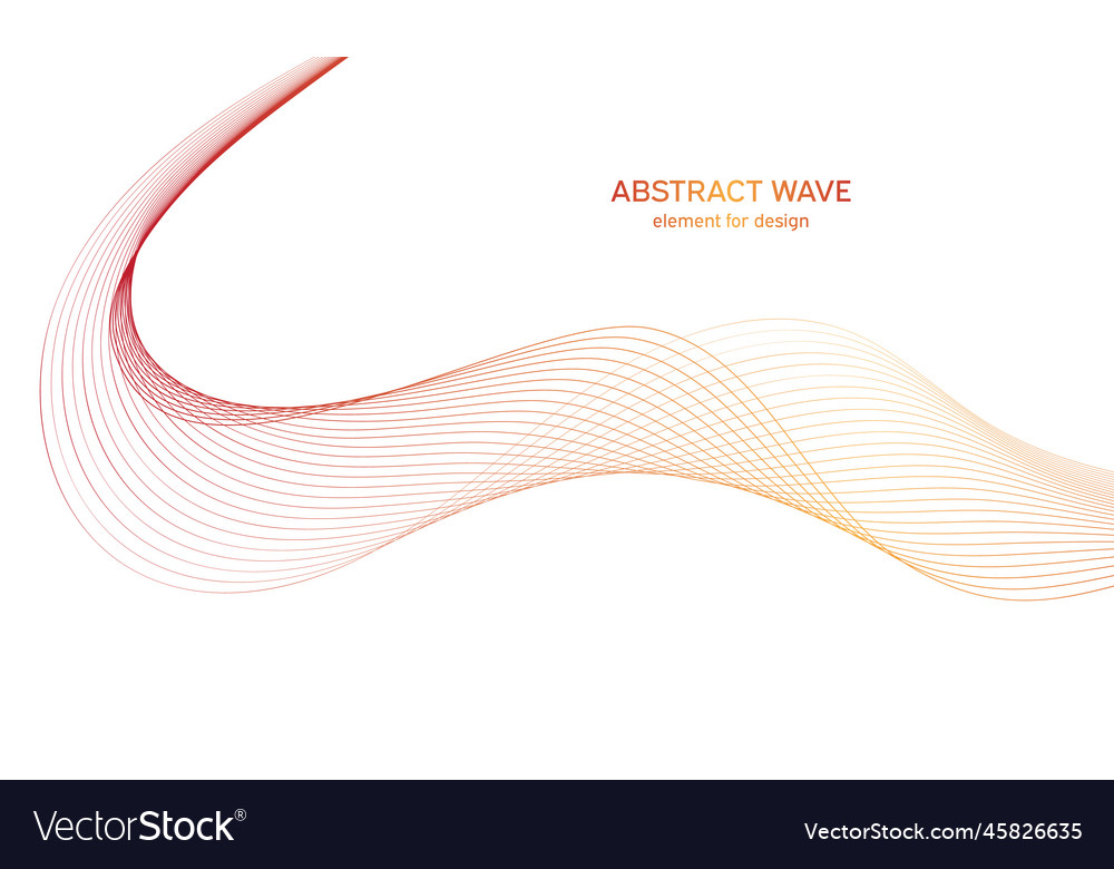 Abstract colorful wave element for design Vector Image Abstract colorful wave element for design