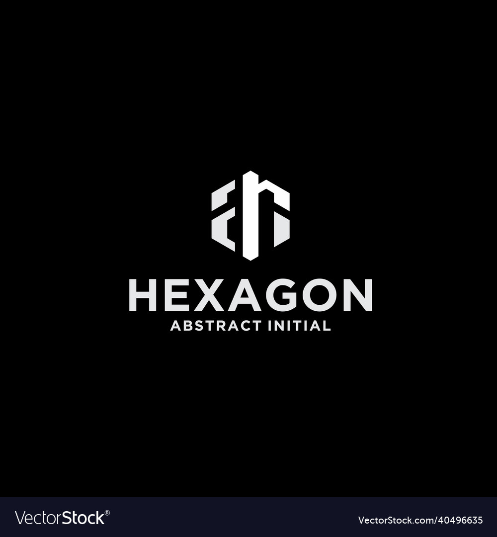 Ar hexagon logo design