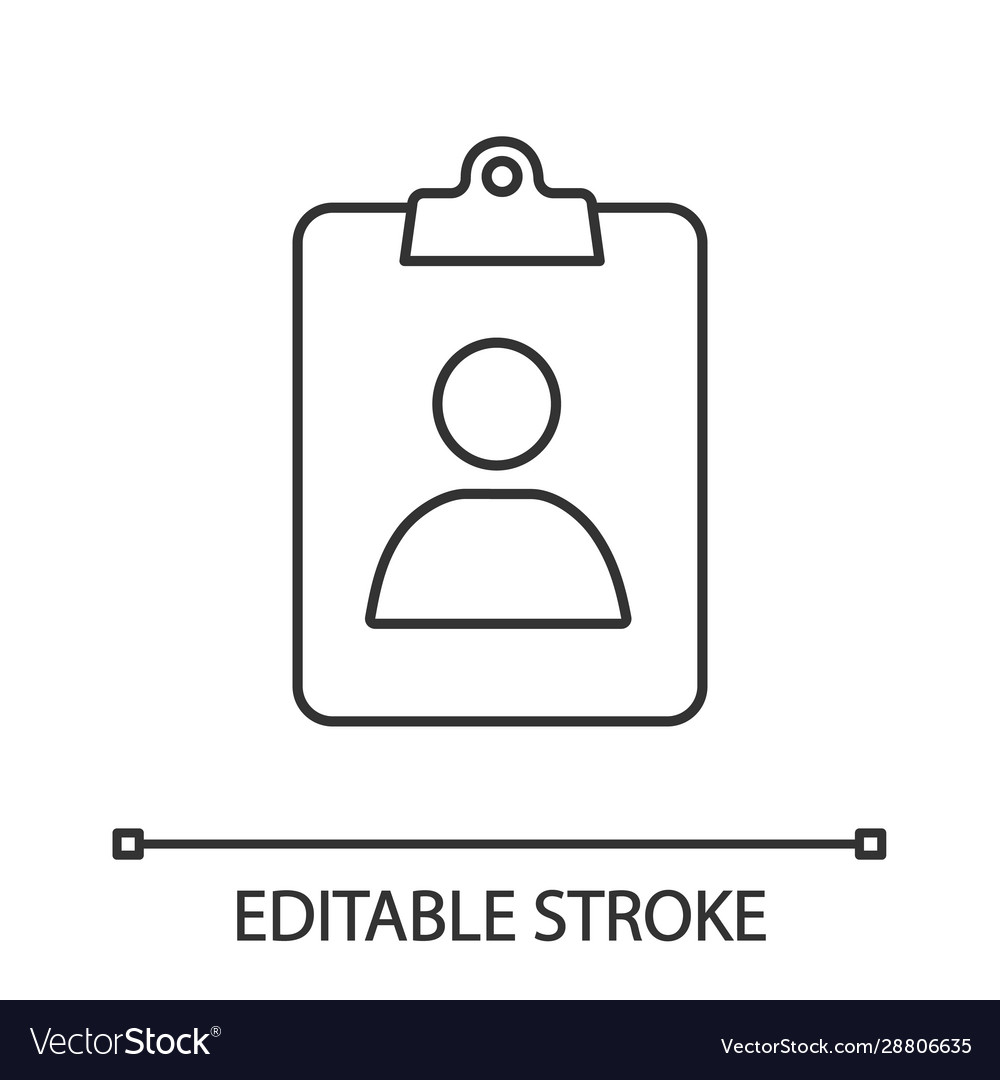 Assignment ind linear icon vector image Assignment ind linear icon