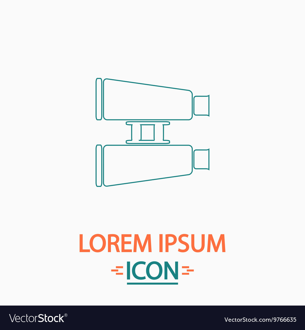 Binoculars computer symbol