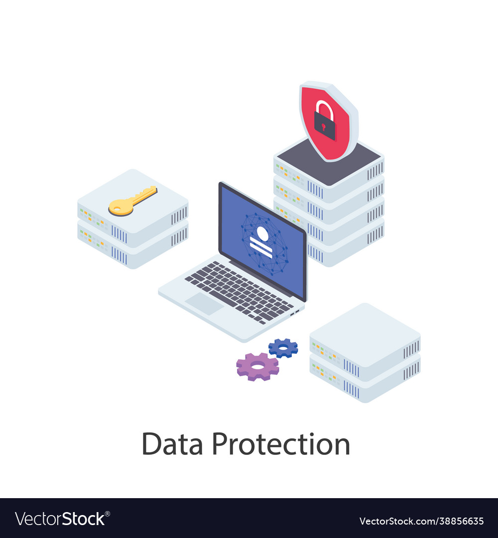 Data protection Royalty Free Vector Image - VectorStock