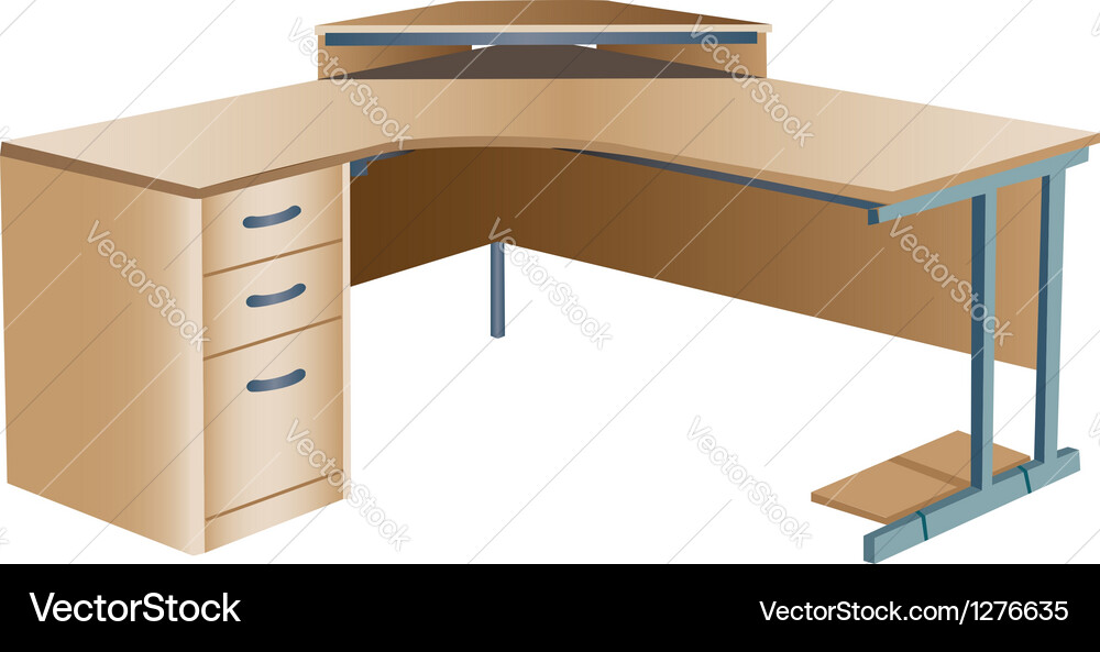 Desk Royalty Free Vector Image - VectorStock