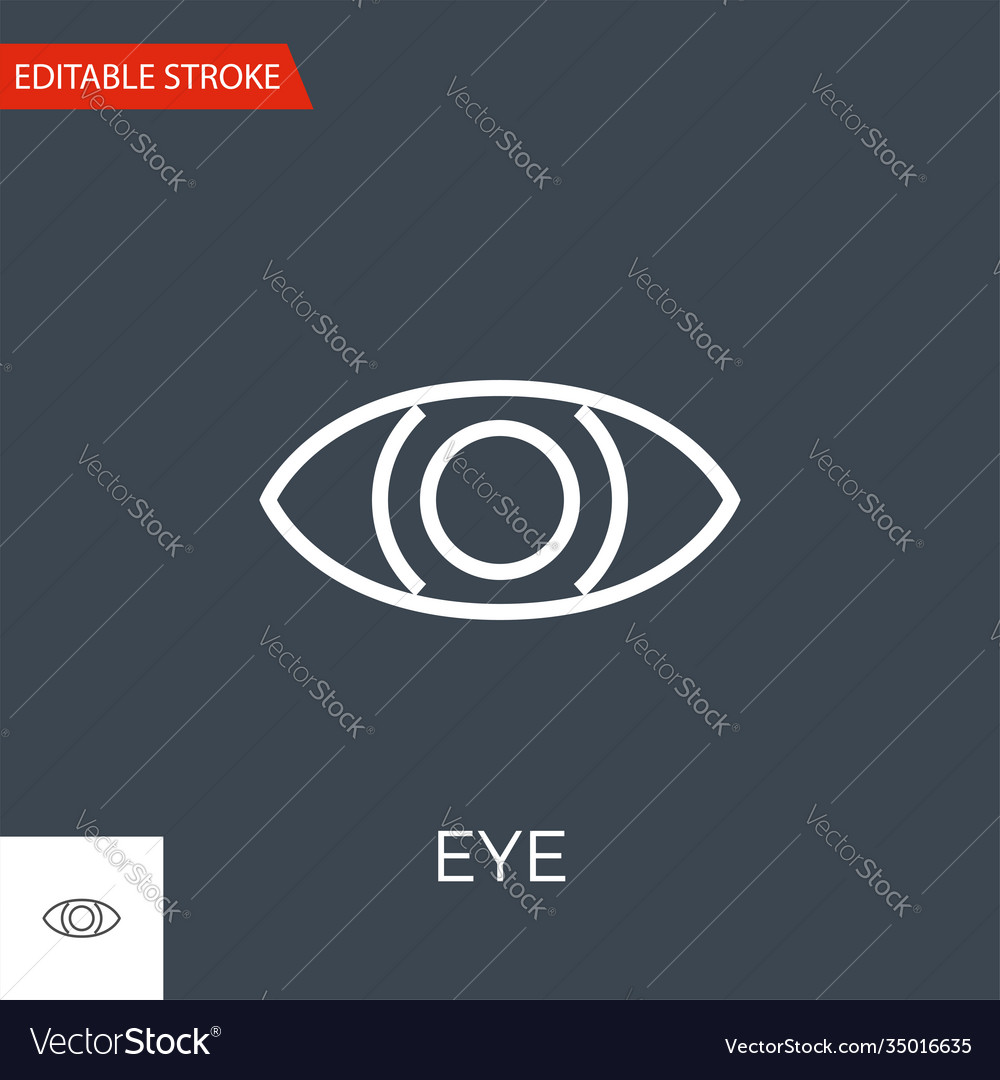 Eye icon vector image Eye icon