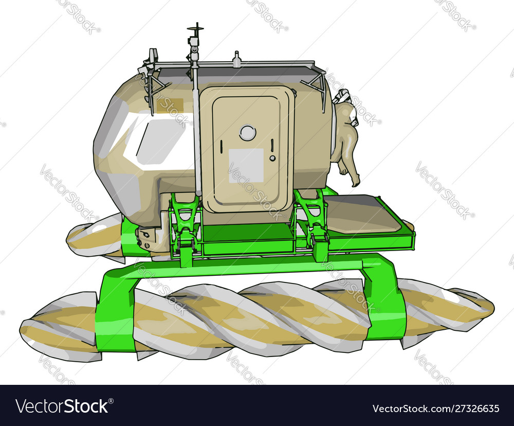 Grüner Traktor auf weißem Hintergrund