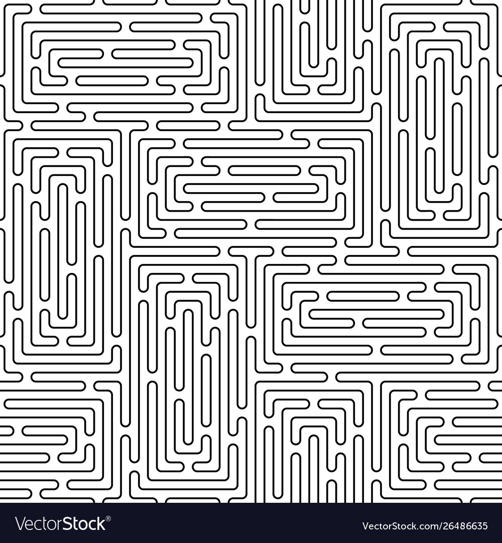 Monochrome doodle art deco abstract seamless vector image Monochrome doodle art deco abstract seamless