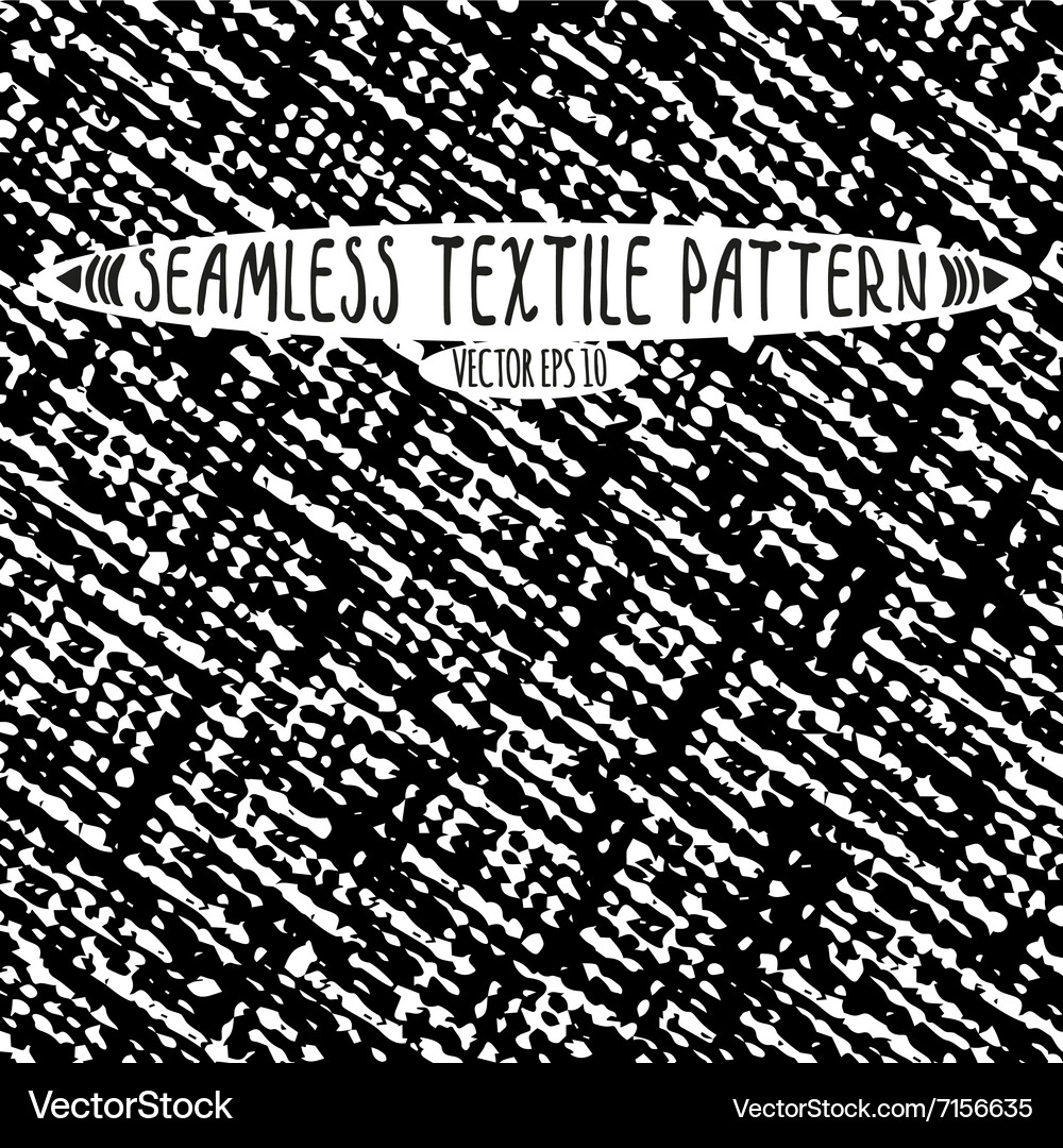 Seamless ink drawn textile pattern Royalty Free Vector Image