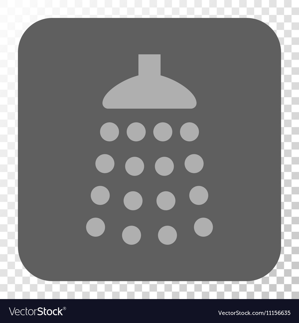 Shower rounded square button