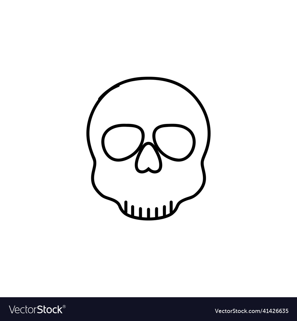 Skull icon design template isolated