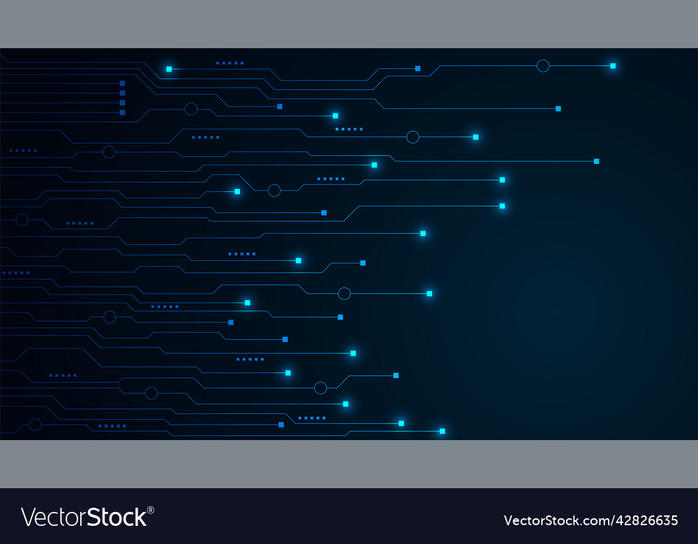 Technology background with hi-tech digital data vector image Technology background with hi-tech digital data