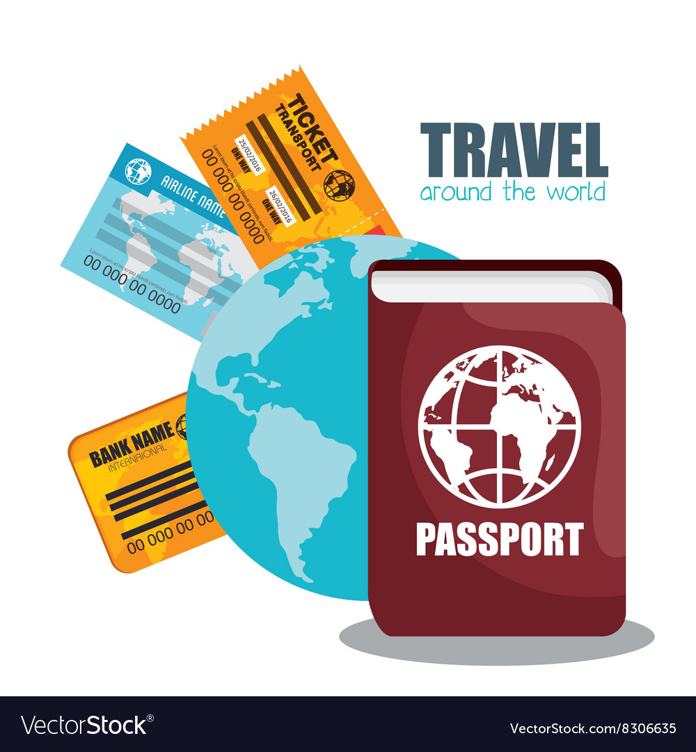 Travel around the world design Royalty Free Vector Image