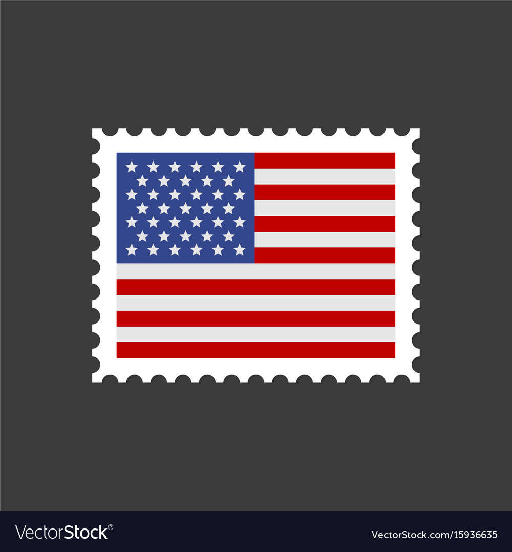 Postage Stamps Values Us Flag