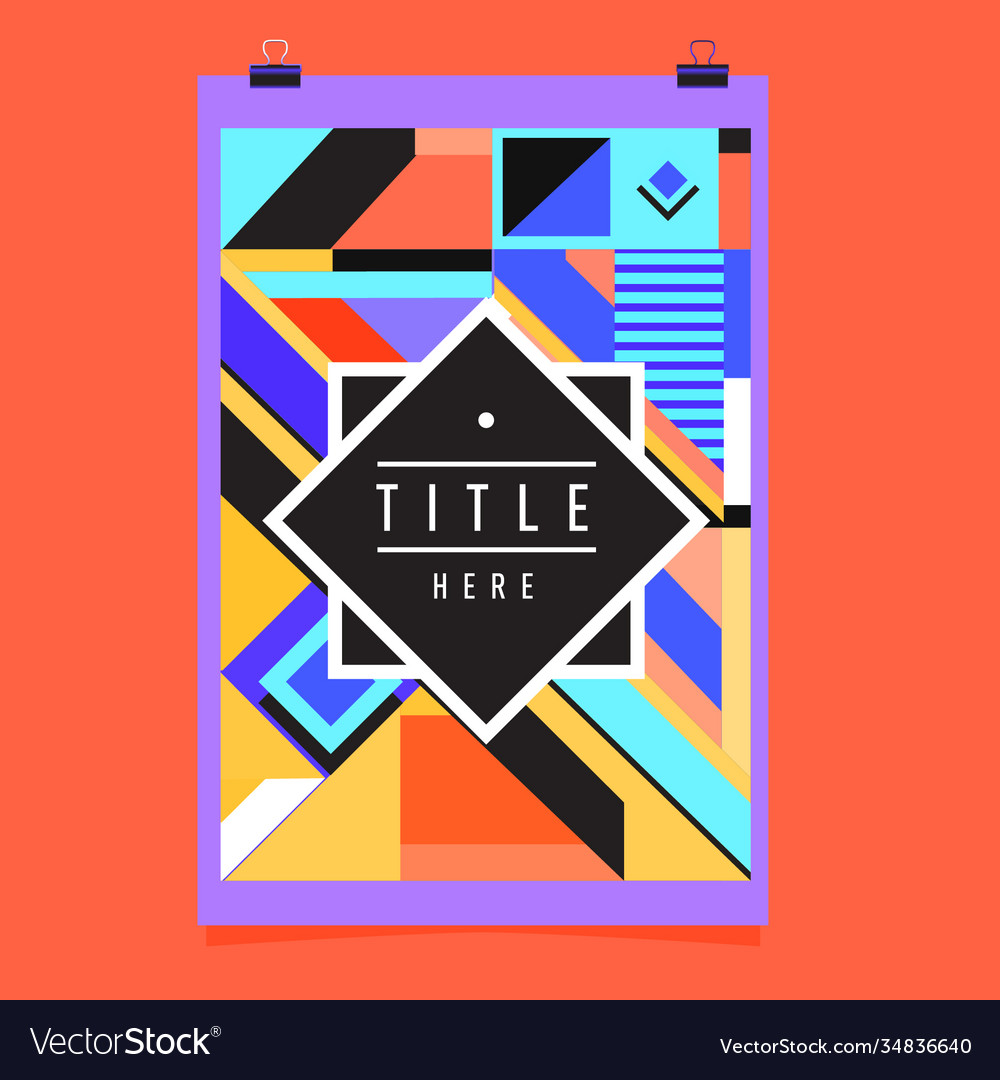 Abstract colorful geometric pattern background Vector Image Abstract colorful geometric pattern background