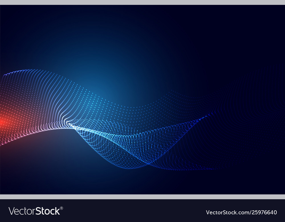 Blue technology particle background design
