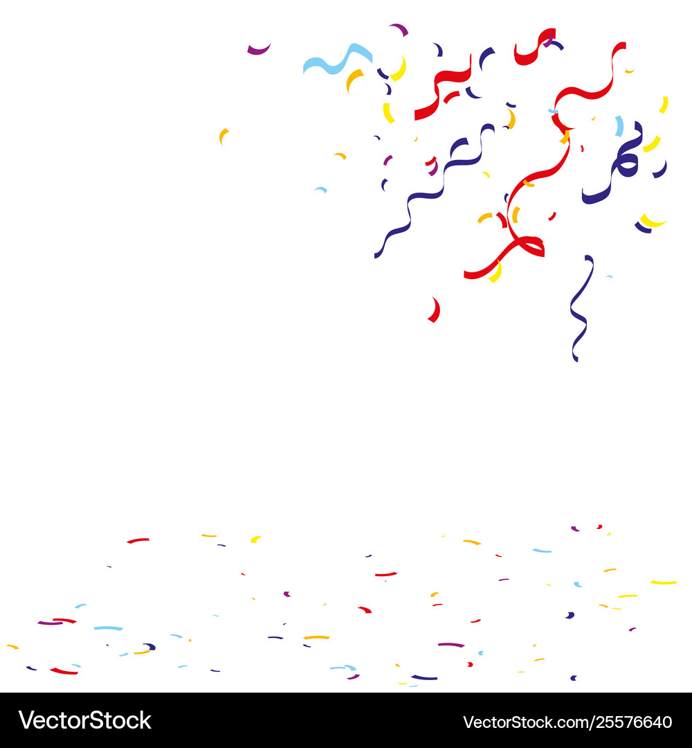 Colorful confetti festive Royalty Free Vector Image