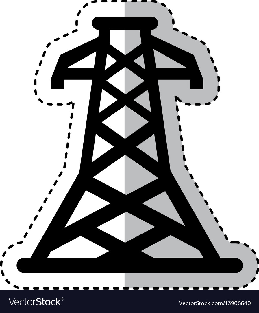 Energy tower isolated icon