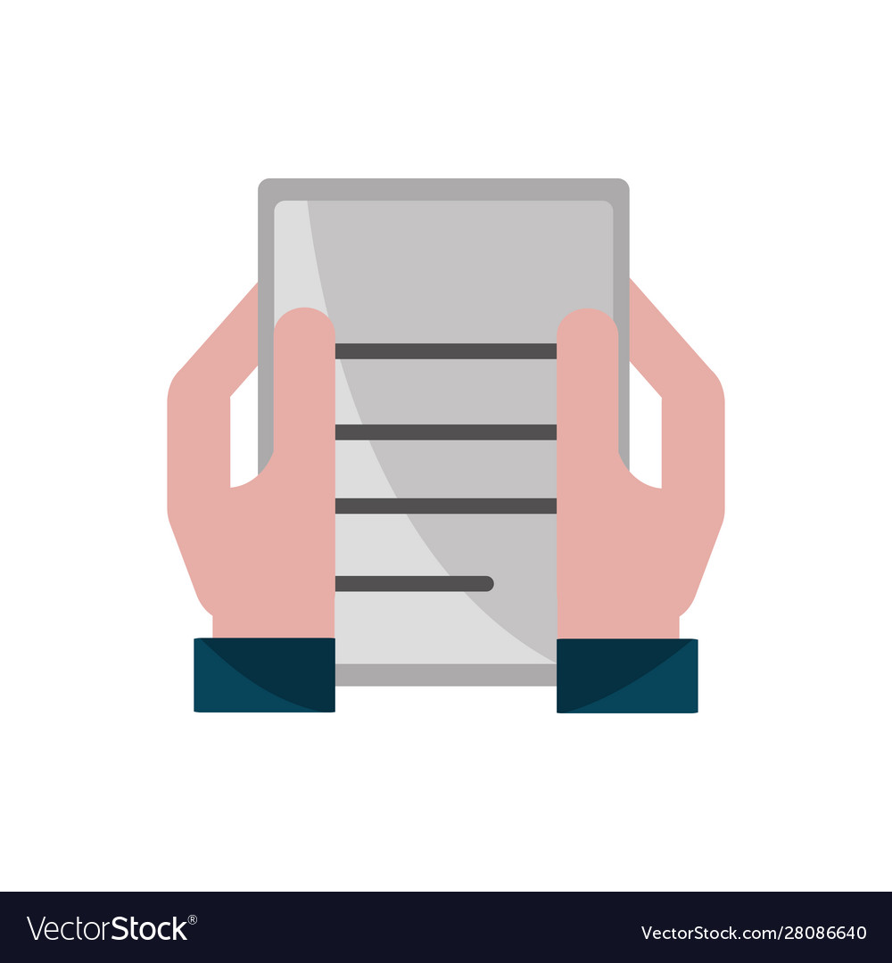 Hands with document property intellectual