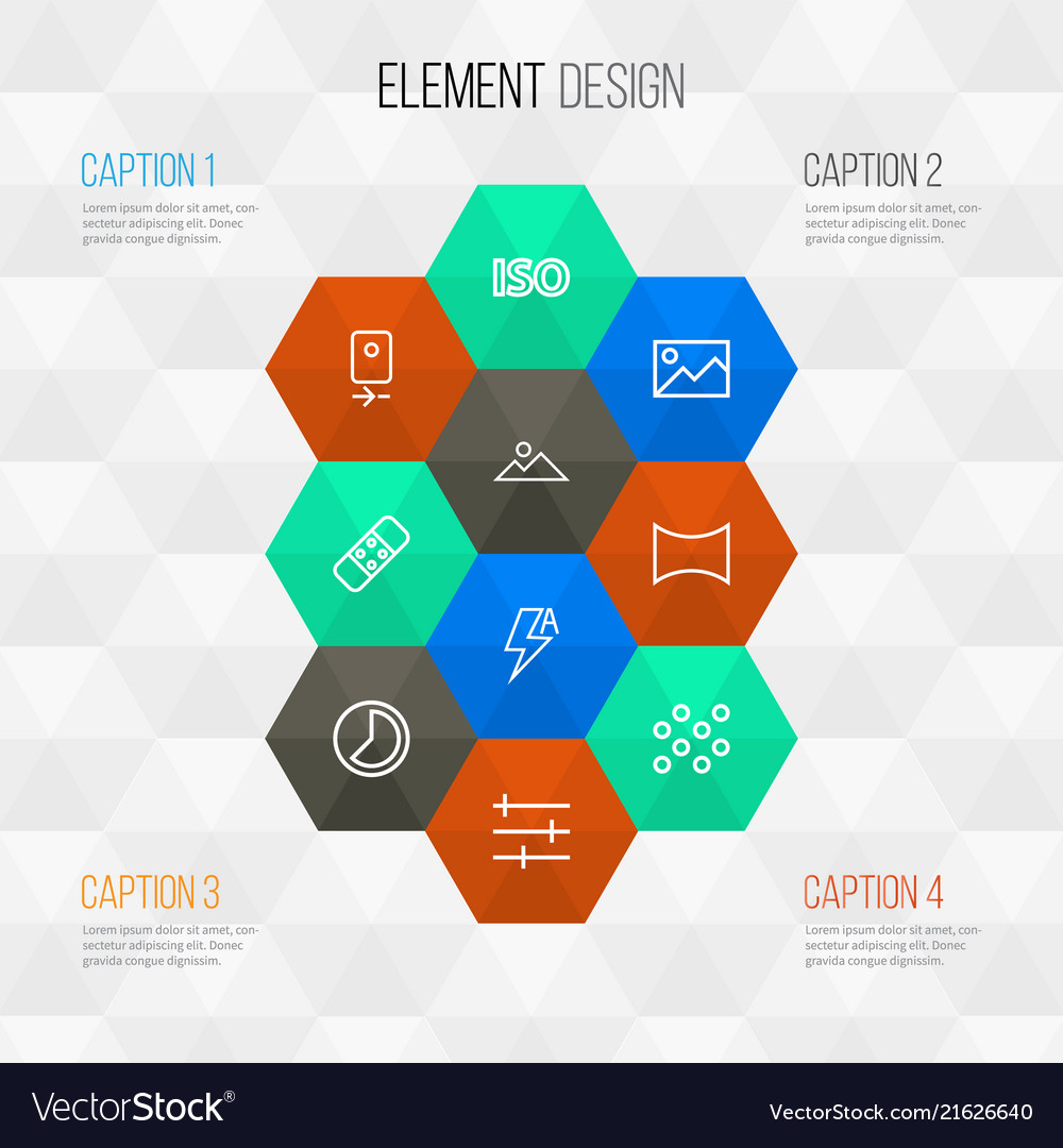 Image icons line style set with light level vector image Image icons line style set with light level