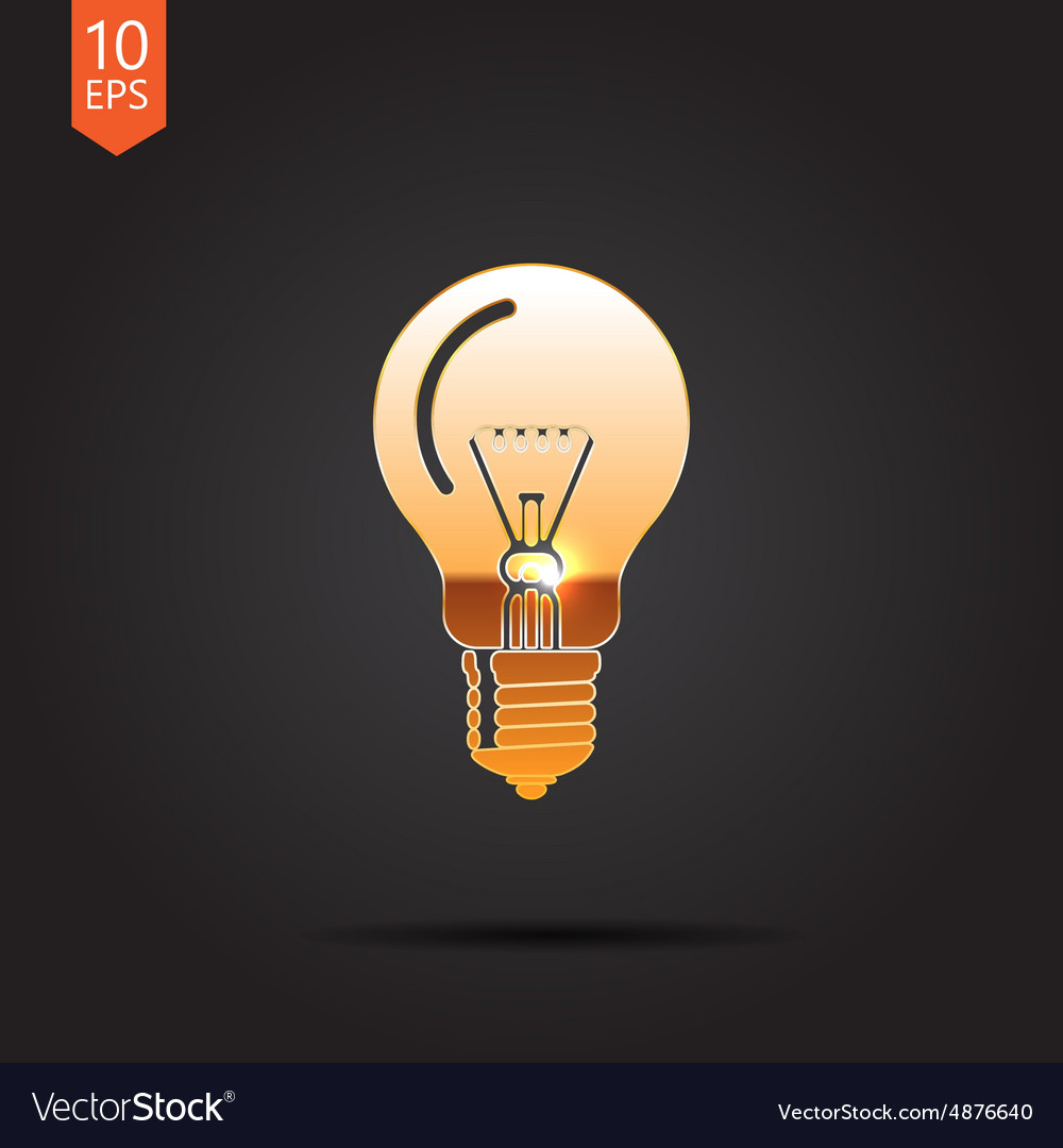 Lightbulb blue icon eps10