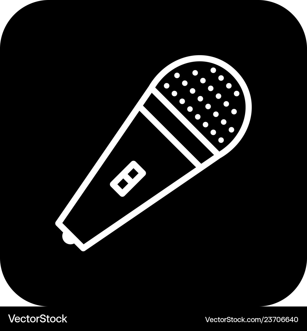 Mic icon Royalty Free Vector Image - VectorStock