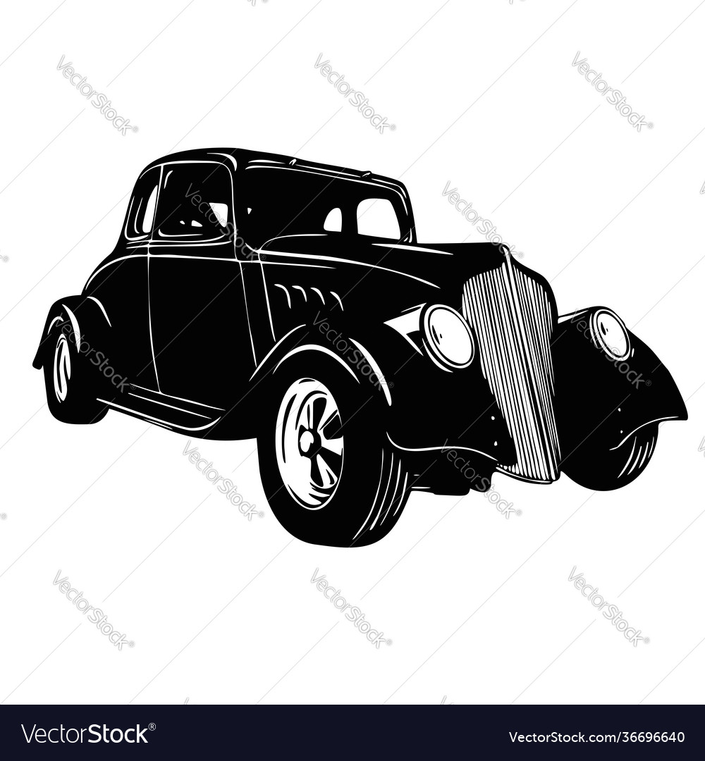 Old Classic Auto 1930 Vintage Schablone