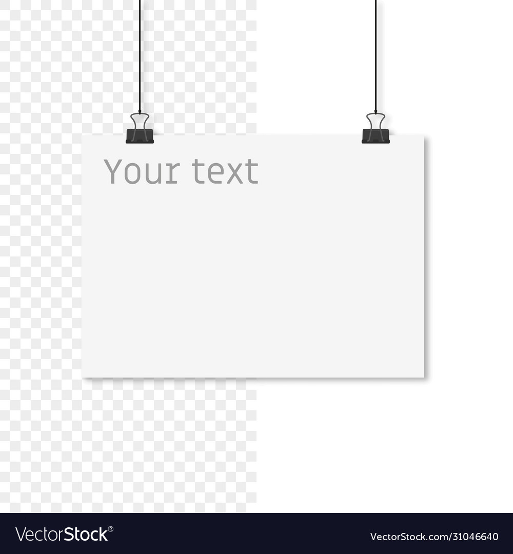 Paper a4 with shadow place for text