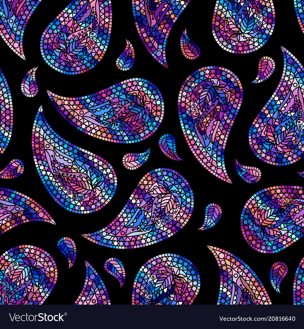 Seamless pattern paisley