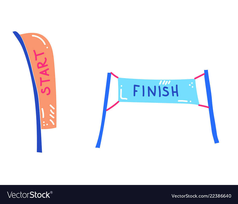 Start and finish banner