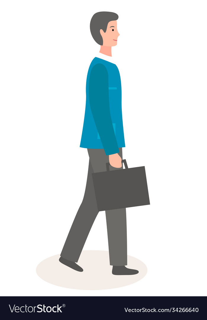 Stylish businessperson wearing office clothing Vector Image