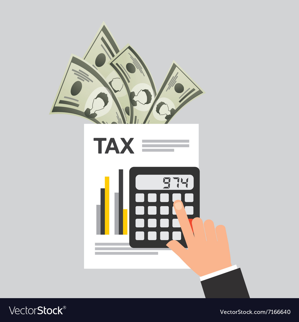 Tax day design Royalty Free Vector Image - VectorStock