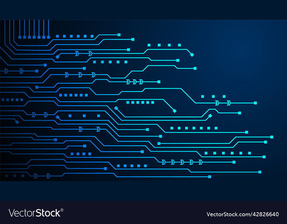 Technology background with hi-tech digital data vector image Technology background with hi-tech digital data