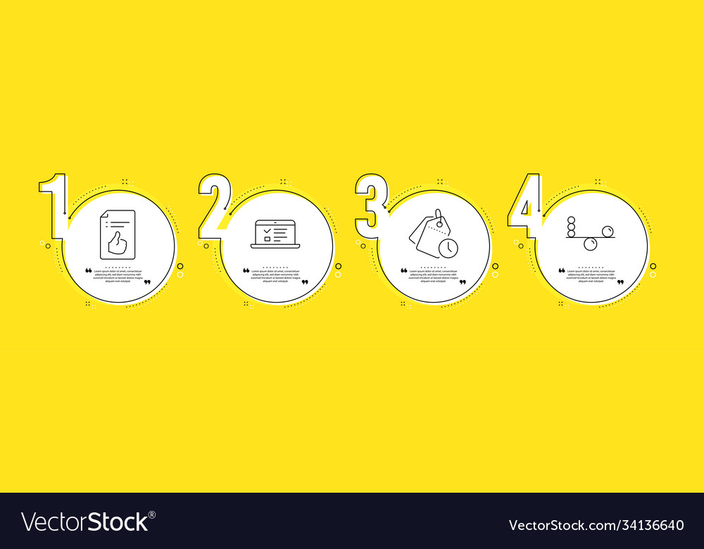 Web lectures approved document and time Vector Image Web lectures approved document and time