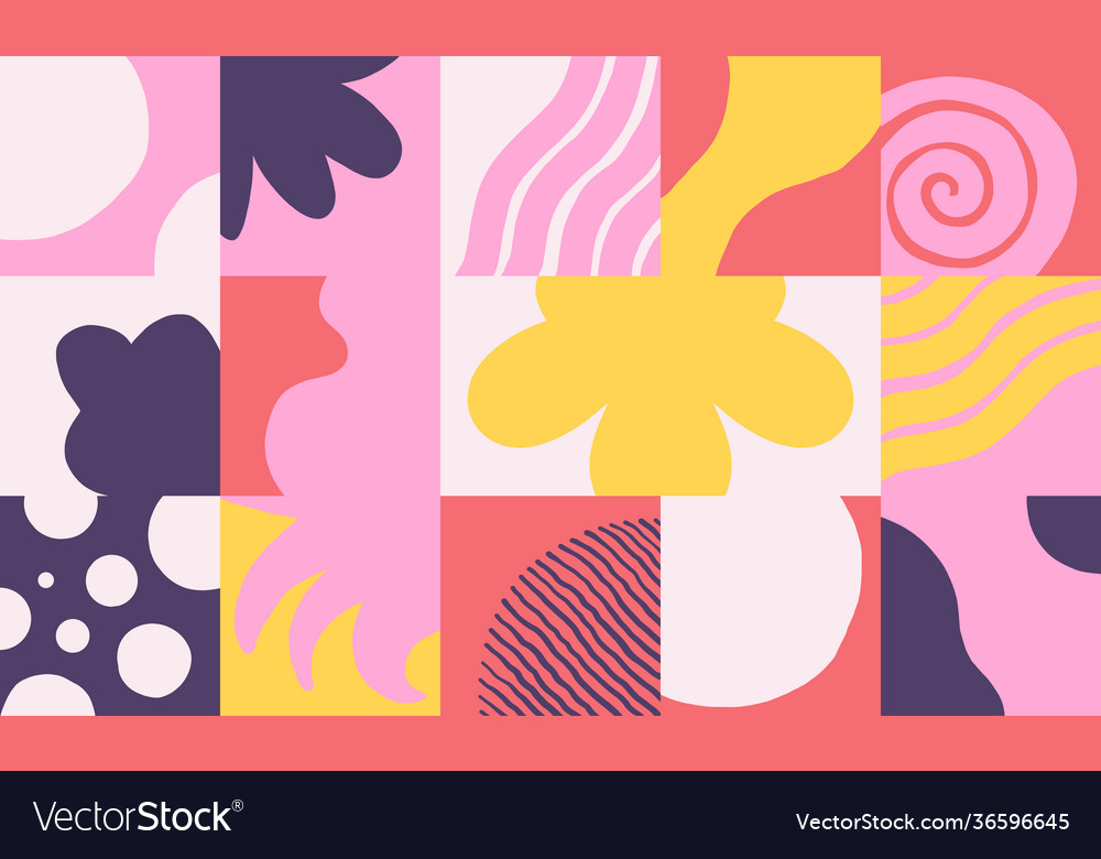 Abstract hand-drawn pattern design vector image Abstract hand-drawn pattern design