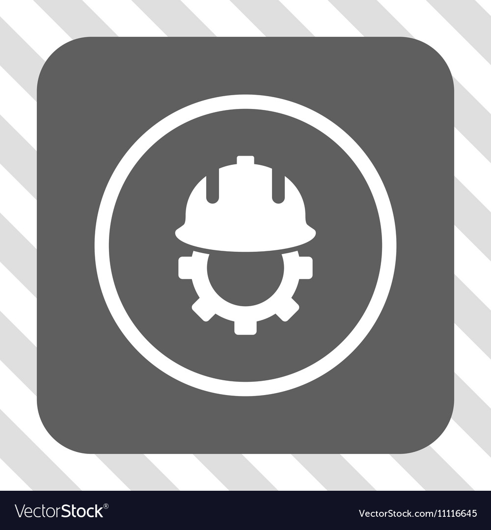 Development helmet rounded square button