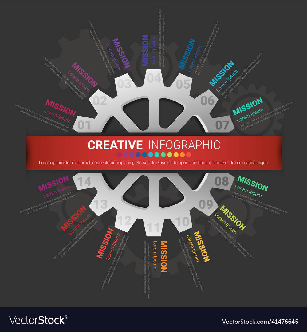 Engineering tech progress business presentation Vector Image Engineering tech progress business presentation