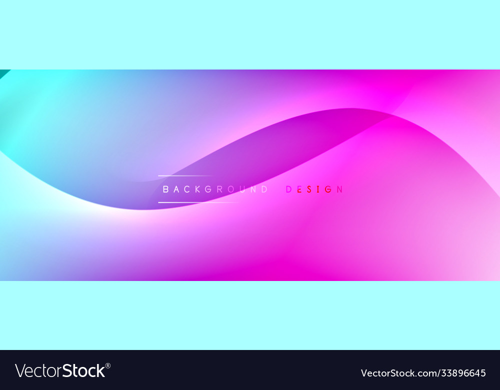 Fluid gradient waves with shadow lines and glowing Vector Image Fluid gradient waves with shadow lines and glowing
