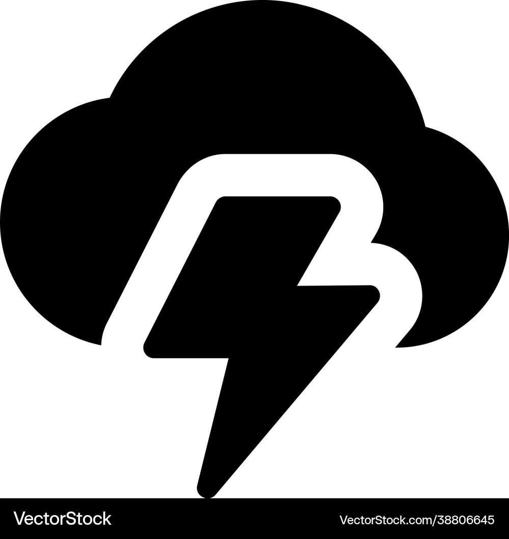 Lighting storm Royalty Free Vector Image - VectorStock