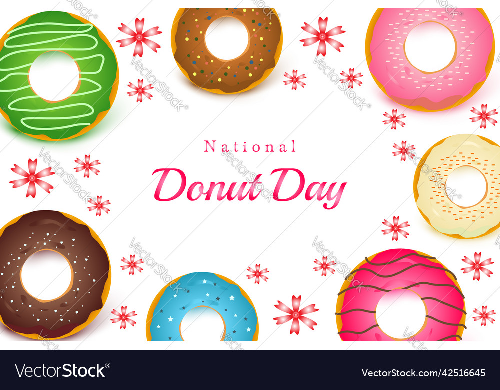 National donut day social media ad poster