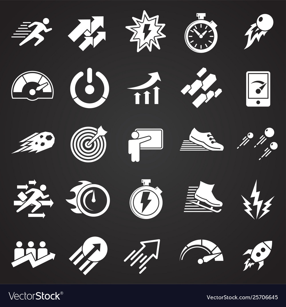 Performance icons set on background for graphic vector image Performance icons set on background for graphic