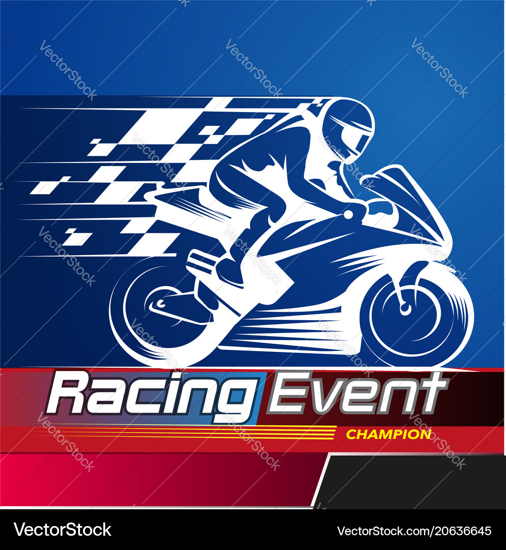 Racing event Royalty Free Vector Image - VectorStock