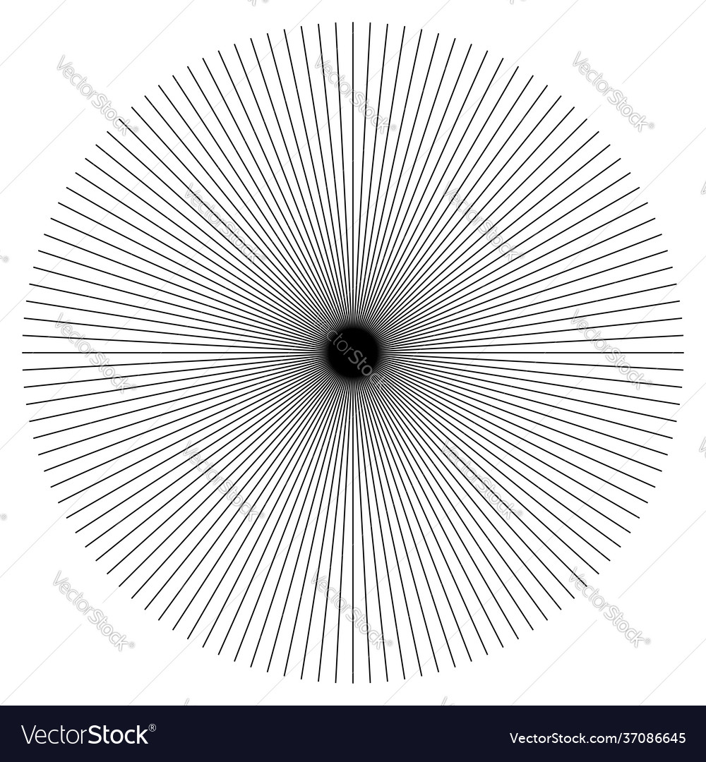 Radiating Starburst Lines