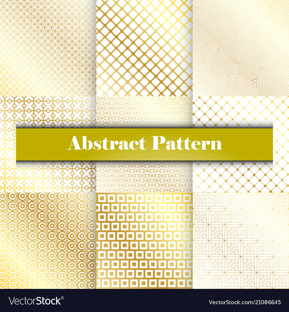 Set of seamless with large and small lines