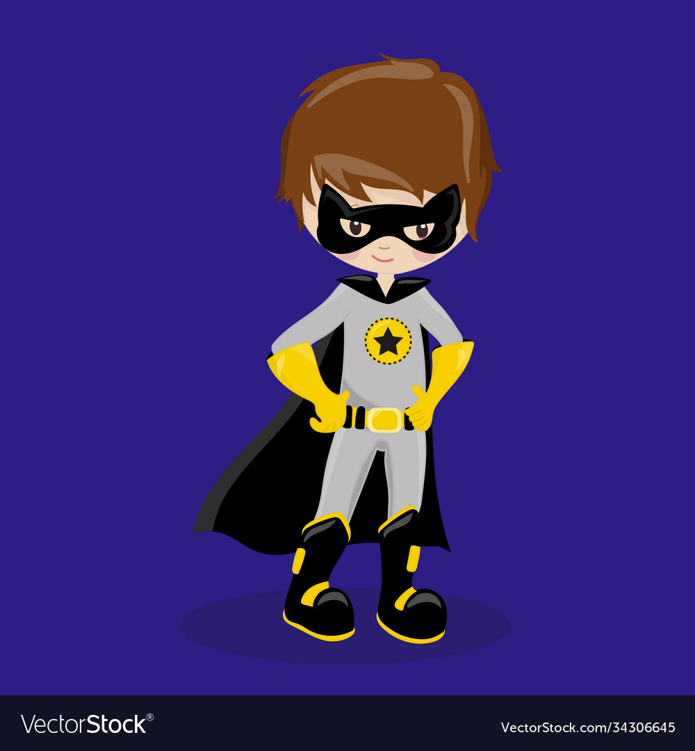 Super hero boy brown batman 06